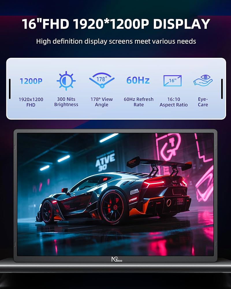 NGTec S7 16インチ モバイルモニター NGTec S7 16インチ モバイルモニター